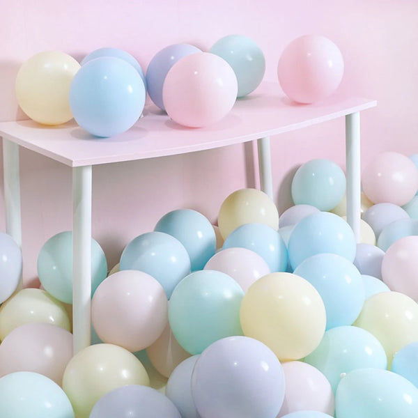 KidsFam Macaron Pastel Latex Balloons – 10, 30 or 50 Pack