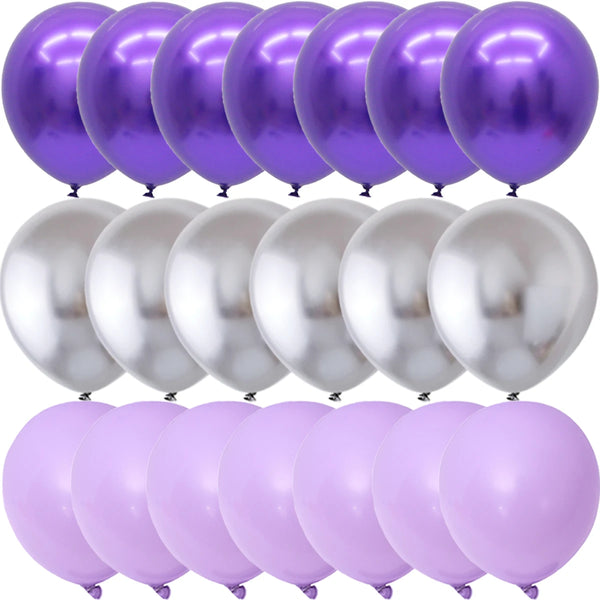 KidsFam 40-piece metallic matte and confetti balloon color set