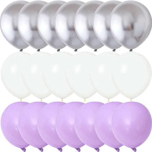 KidsFam 40-piece metallic matte and confetti balloon color set