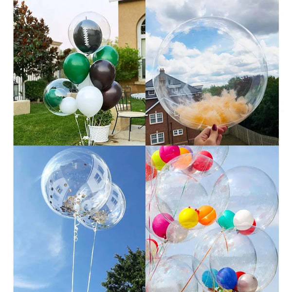 KidsFam clear bubble balloons in 20-inch and 24-inch sizes - image 3