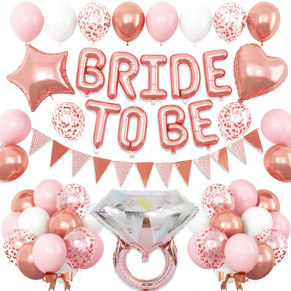 KidsFam Bride-to-Be Balloon Decoration Kit – 5 Color Themes