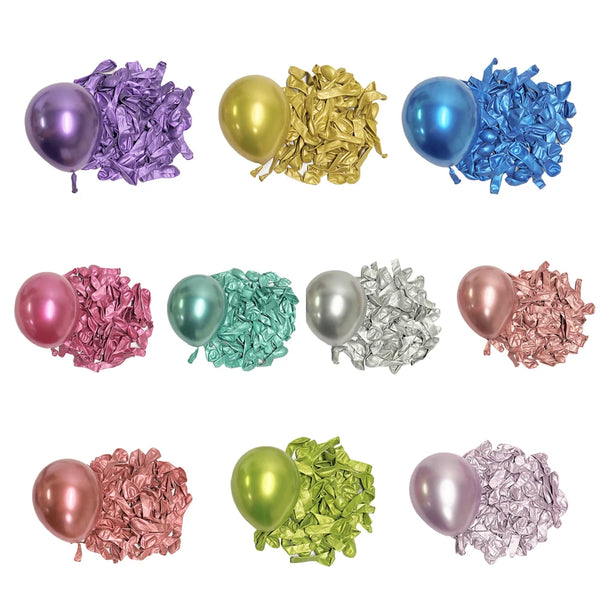 KidsFam Metallic Chrome Balloons – 10, 20 or 30 Pack