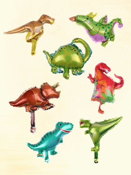 7 Pcs 16inch Dinosaur Foil Balloons Tyrannosaurus Triceratops balloon Children's Inflatable Toys Birthday Party Decorations