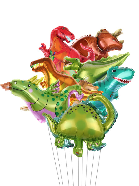 7 Pcs 16inch Dinosaur Foil Balloons Tyrannosaurus Triceratops balloon Children's Inflatable Toys Birthday Party Decorations