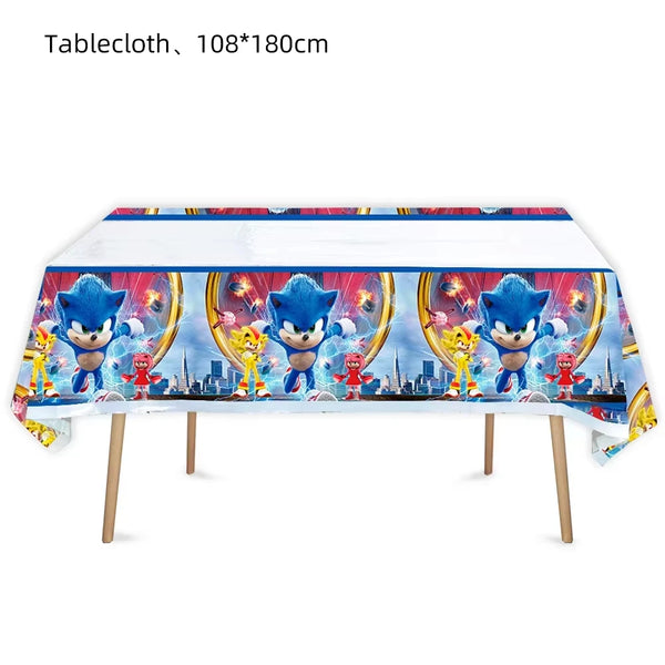 KidsFam Sonic Birthday Party Supplies – Multiple Sets & Accessories