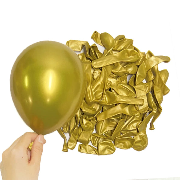 KidsFam Metallic Chrome Balloons – 10, 20 or 30 Pack