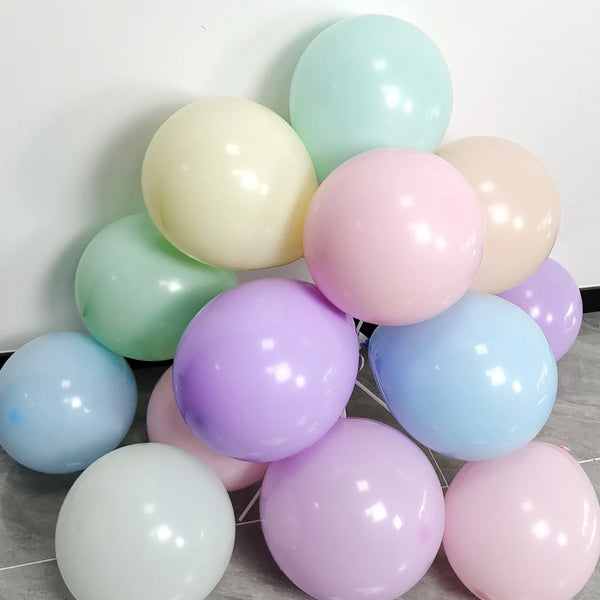 KidsFam Macaron Pastel Latex Balloons – 10, 30 or 50 Pack