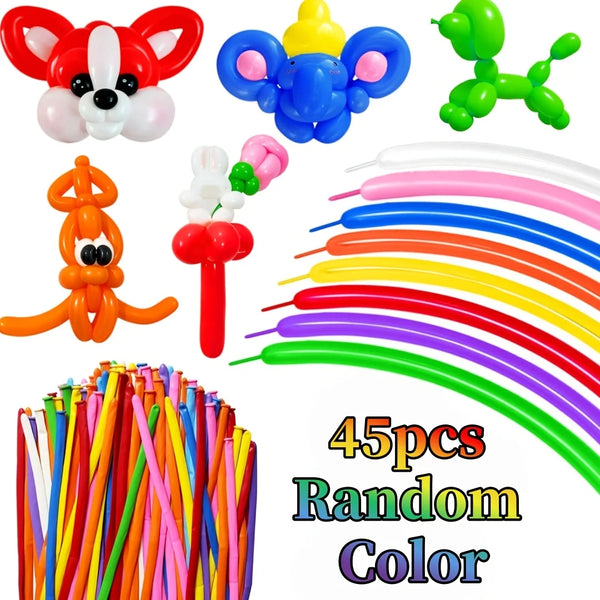 KidsFam Multicolor Twisting Balloons – 25, 45 or 65 Pack