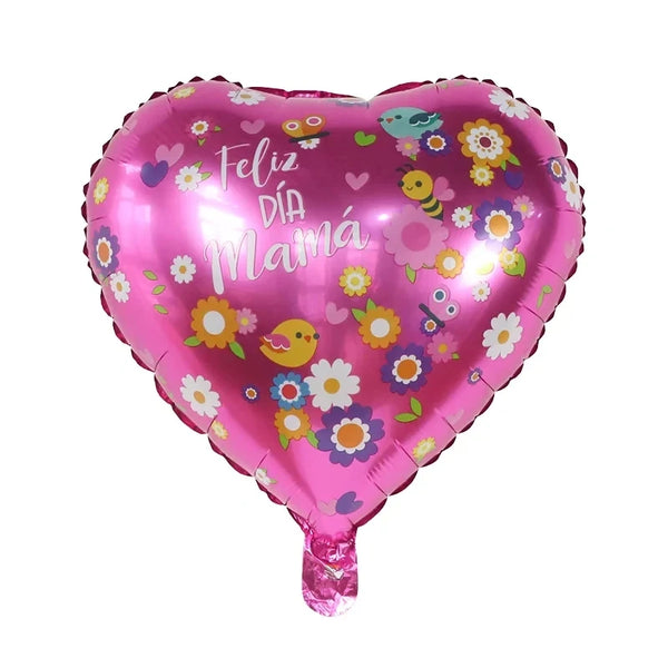 KidsFam 18-Inch Mother's Day Foil Balloons – 10 or 50 Pack