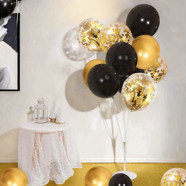 KidsFam 30-Piece Metallic & Confetti Balloon Set – 5 Color Themes