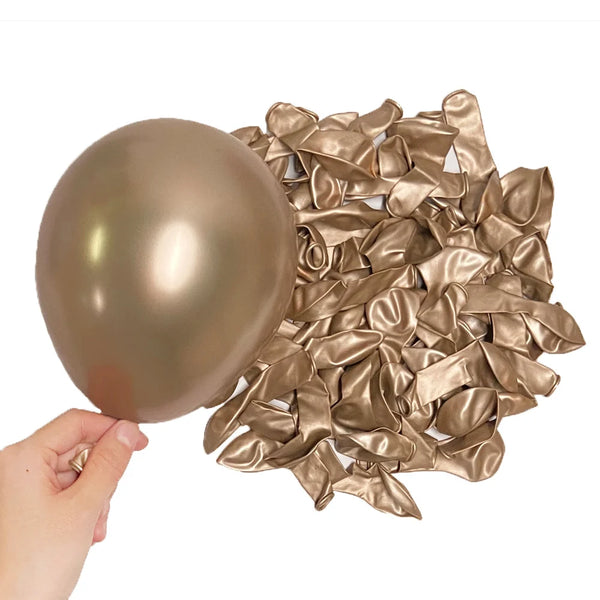 KidsFam Metallic Chrome Balloons – 10, 20 or 30 Pack