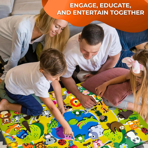 KidsFam Interactive Montessori Felt Storyboard Blanket