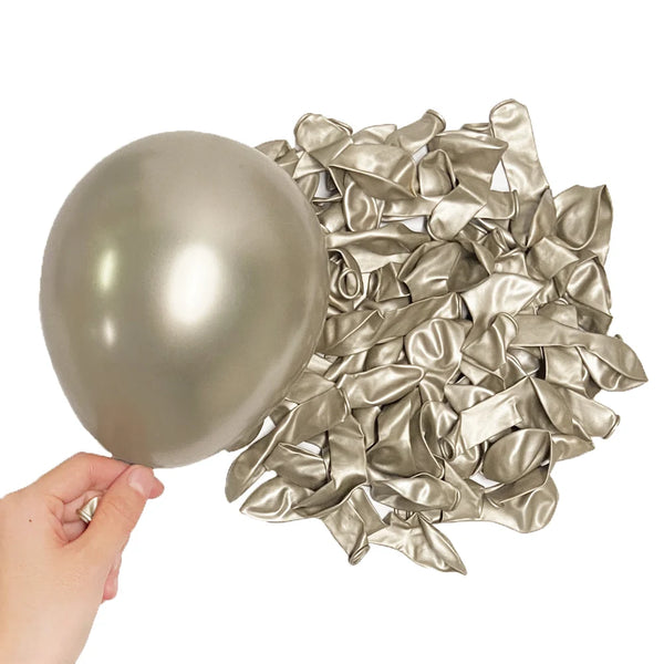 KidsFam Metallic Chrome Balloons – 10, 20 or 30 Pack