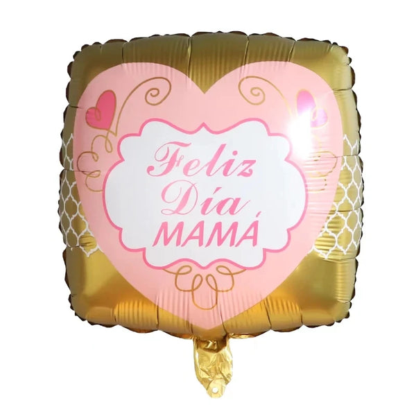KidsFam 18-Inch Mother's Day Foil Balloons – 10 or 50 Pack