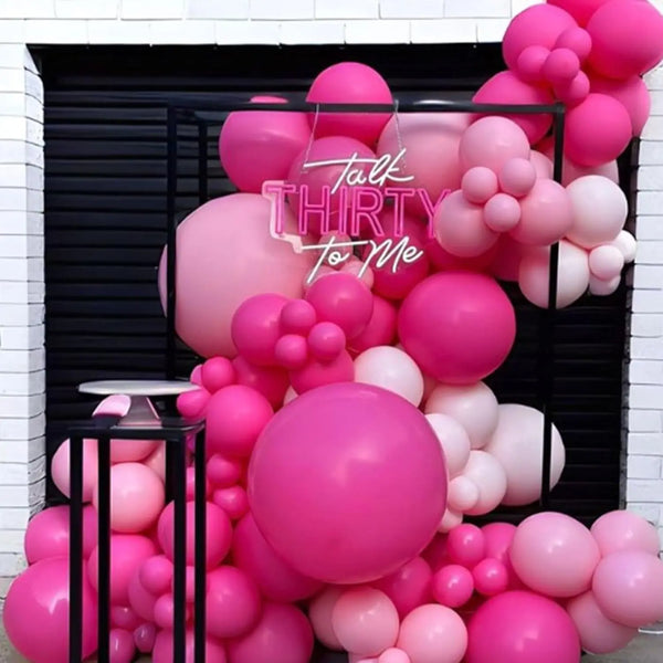 KidsFam 97-piece hot pink balloon garland kit - image 3