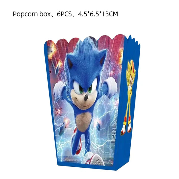 KidsFam Sonic Birthday Party Supplies – Multiple Sets & Accessories