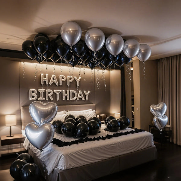 KidsFam Happy Birthday balloon and backdrop decoration kit with multiple package styles