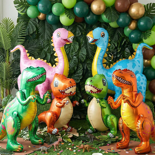 KidsFam 3D Standing Dinosaur Foil Balloons – 12 Designs