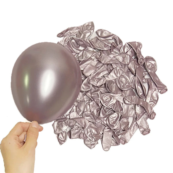 KidsFam Metallic Chrome Balloons – 10, 20 or 30 Pack