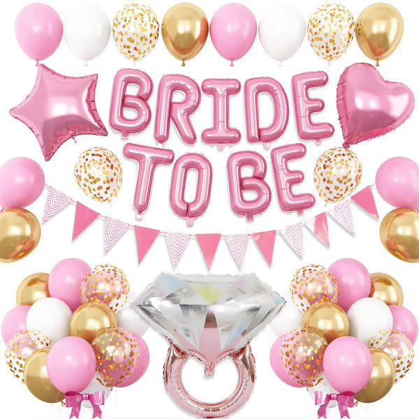 KidsFam Bride-to-Be Balloon Decoration Kit – 5 Color Themes