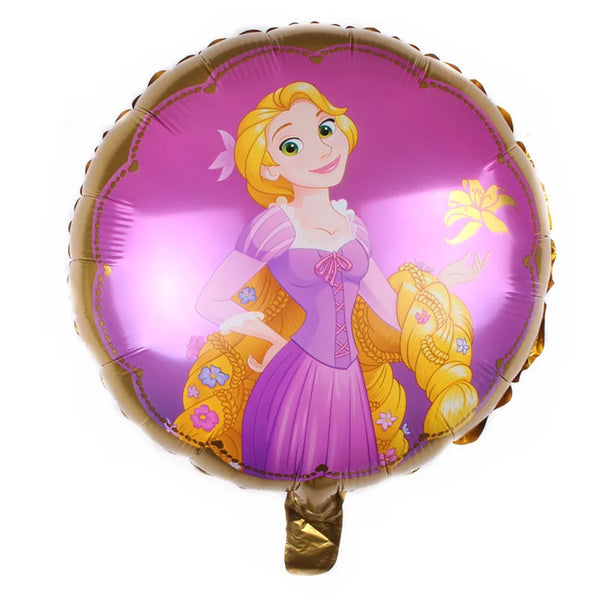 5Pcs 18 inch Round Belle Cinderella Snow White Elsa Princess Foil Balloons Baby Birthday Party Decor Kids Helium Balls Toys