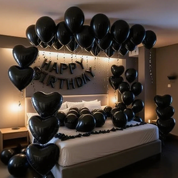 KidsFam Happy Birthday balloon and backdrop decoration kit with multiple package styles