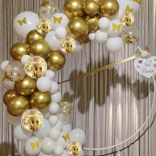 KidsFam 30-Piece Metallic & Confetti Balloon Set – 5 Color Themes