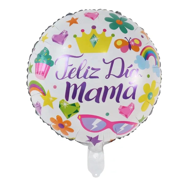 KidsFam 18-Inch Mother's Day Foil Balloons – 10 or 50 Pack