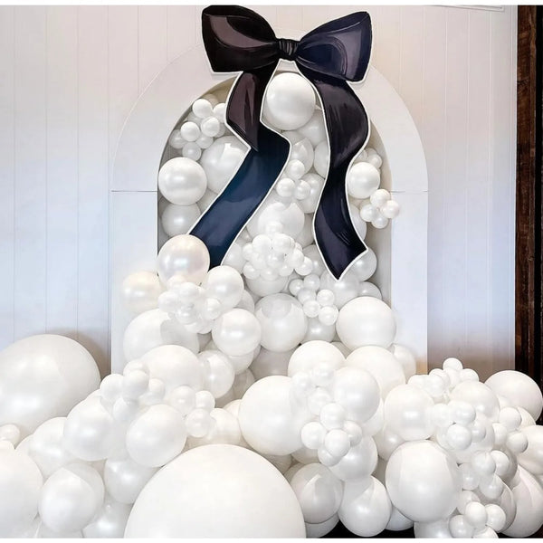 KidsFam 122-piece pearl white balloon garland arch kit