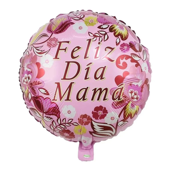 KidsFam 18-Inch Mother's Day Foil Balloons – 10 or 50 Pack