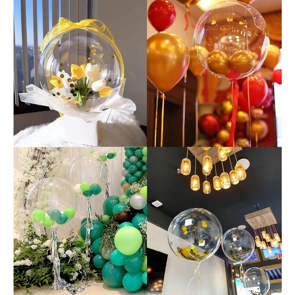 KidsFam clear bubble balloons in 20-inch and 24-inch sizes - image 2