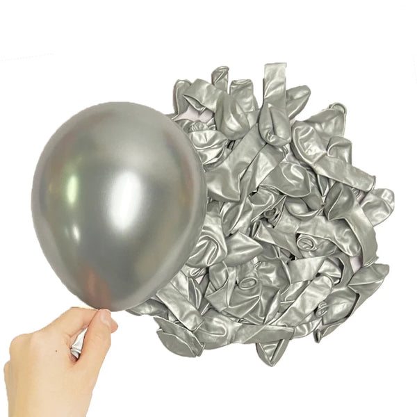 KidsFam Metallic Chrome Balloons – 10, 20 or 30 Pack