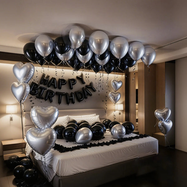 KidsFam Happy Birthday balloon and backdrop decoration kit with multiple package styles