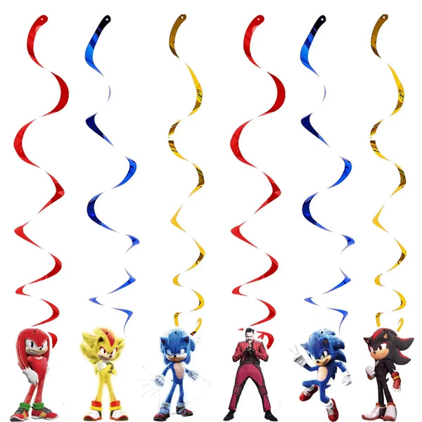 KidsFam Sonic Birthday Party Supplies – Multiple Sets & Accessories
