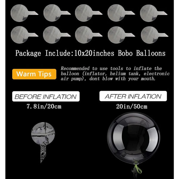 KidsFam clear bubble balloons in 20-inch and 24-inch sizes - image 6