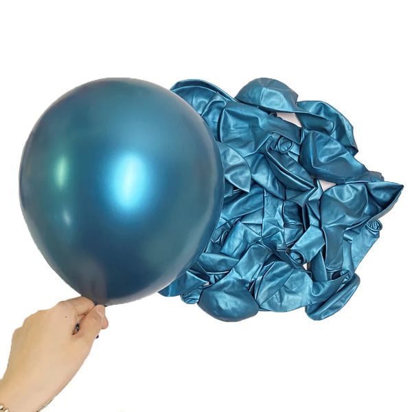 KidsFam Metallic Chrome Balloons – 10, 20 or 30 Pack
