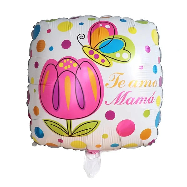 KidsFam 18-Inch Mother's Day Foil Balloons – 10 or 50 Pack