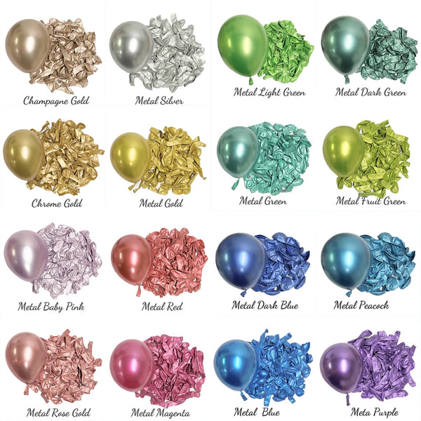 KidsFam Metallic Chrome Balloons – 10, 20 or 30 Pack