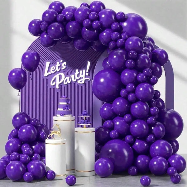 KidsFam 120-Piece Dark Purple Balloon Arch Kit