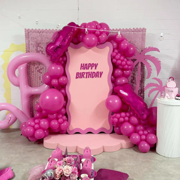 KidsFam 97-piece hot pink balloon garland kit - image 7