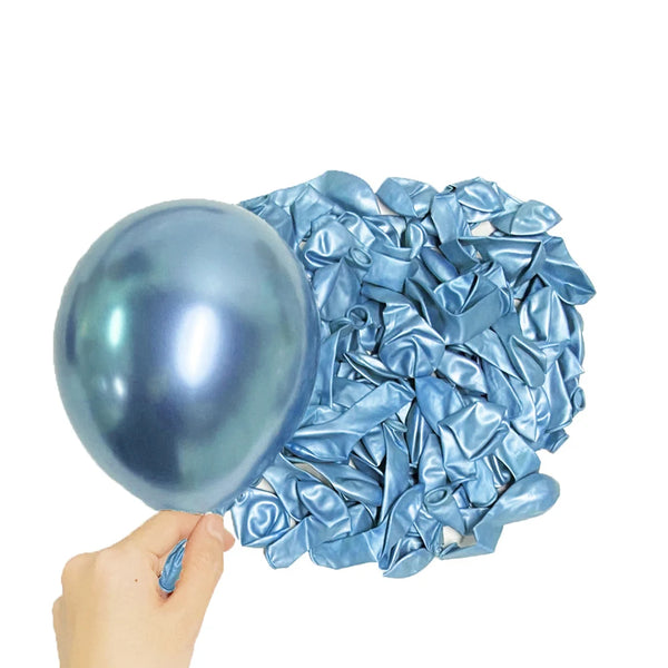 KidsFam Metallic Chrome Balloons – 10, 20 or 30 Pack