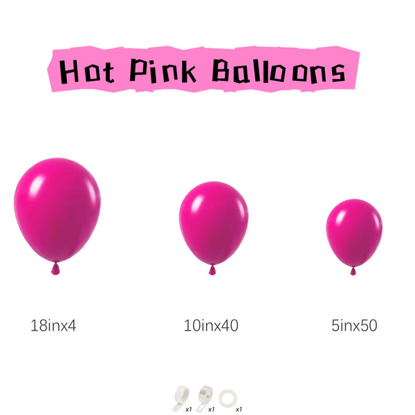 KidsFam 97-piece hot pink balloon garland kit - image 11