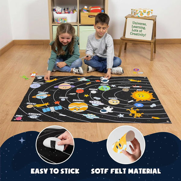 KidsFam Interactive Montessori Felt Storyboard Blanket