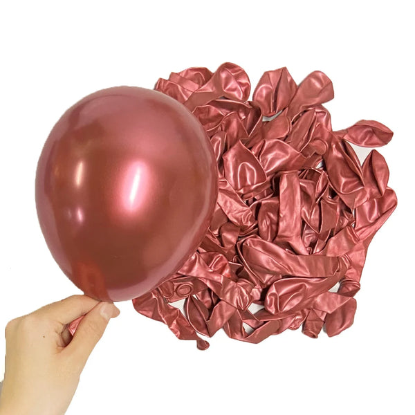 KidsFam Metallic Chrome Balloons – 10, 20 or 30 Pack
