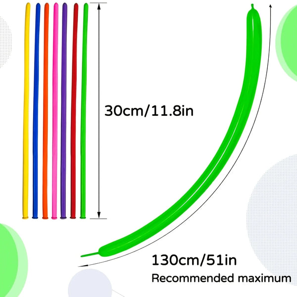 KidsFam Multicolor Twisting Balloons – 25, 45 or 65 Pack