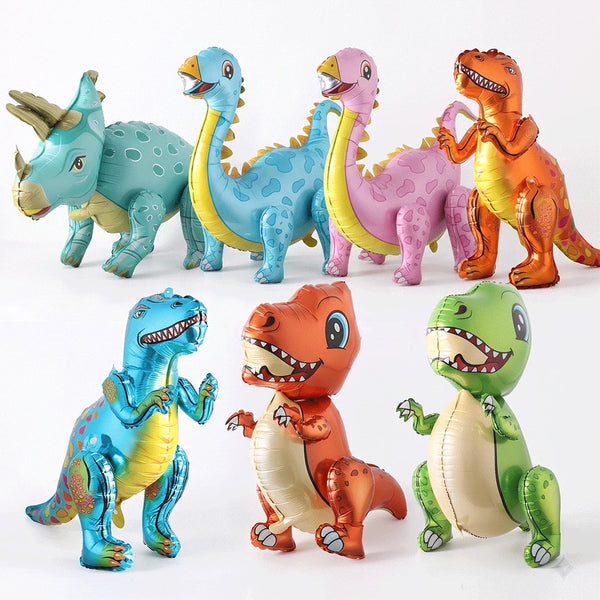 KidsFam 3D Standing Dinosaur Foil Balloons – 12 Designs