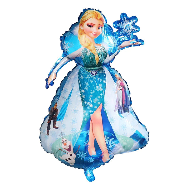 5pcs/Set Elsa Princess Foil Balloons Girls Happy Birthday Party Decorations Baby Shower Inflatable Balloon Kids Toys Gifts