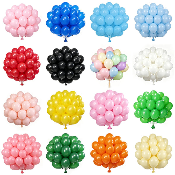 KidsFam Macaron Pastel Latex Balloons – 10, 30 or 50 Pack
