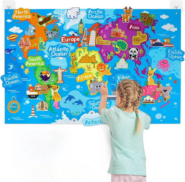 KidsFam Interactive Montessori Felt Storyboard Blanket
