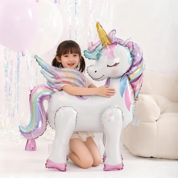 KidsFam standing rainbow unicorn foil balloon - image 1